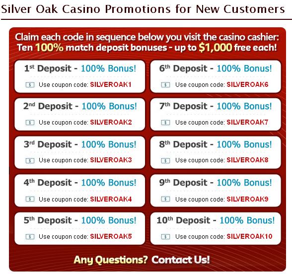 Silver Oak - Promotions Page